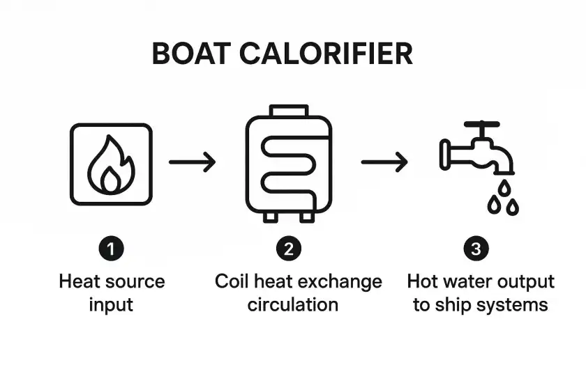 Calorifier For Boat Infographic