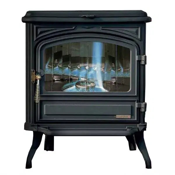 FRANCO BELGE BURGUNDY OIL 10KW STOVE BLACK