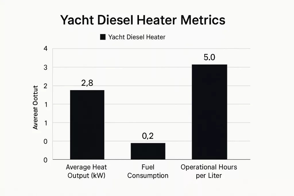 Yacht Diesel Heater Metrics Infographic