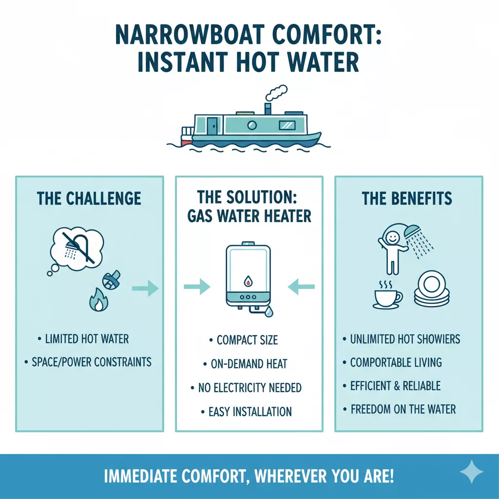 Boat Gas Water Heater Infographic