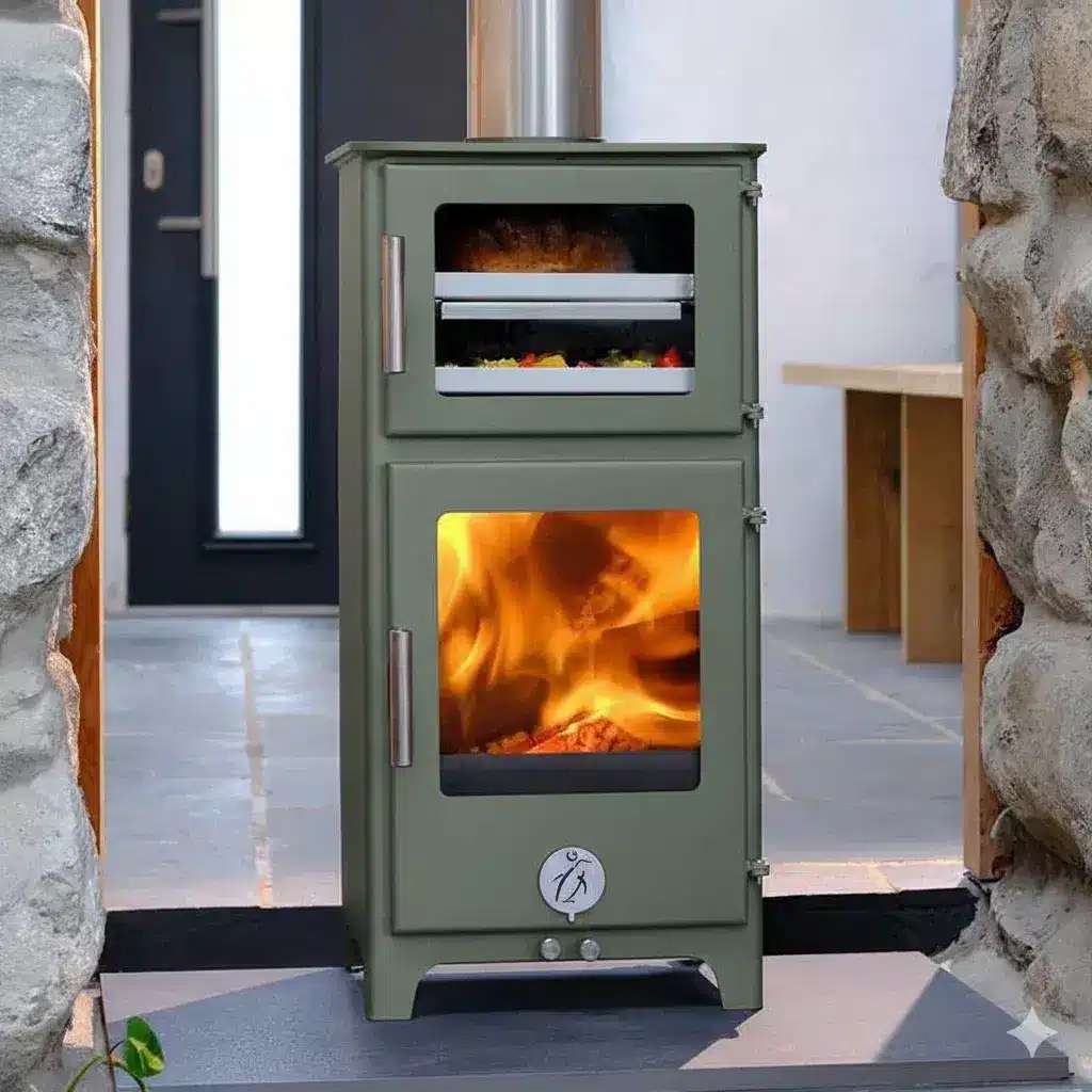 Tall Hungry Penguin Boat Stove Colour Option - Evergreen