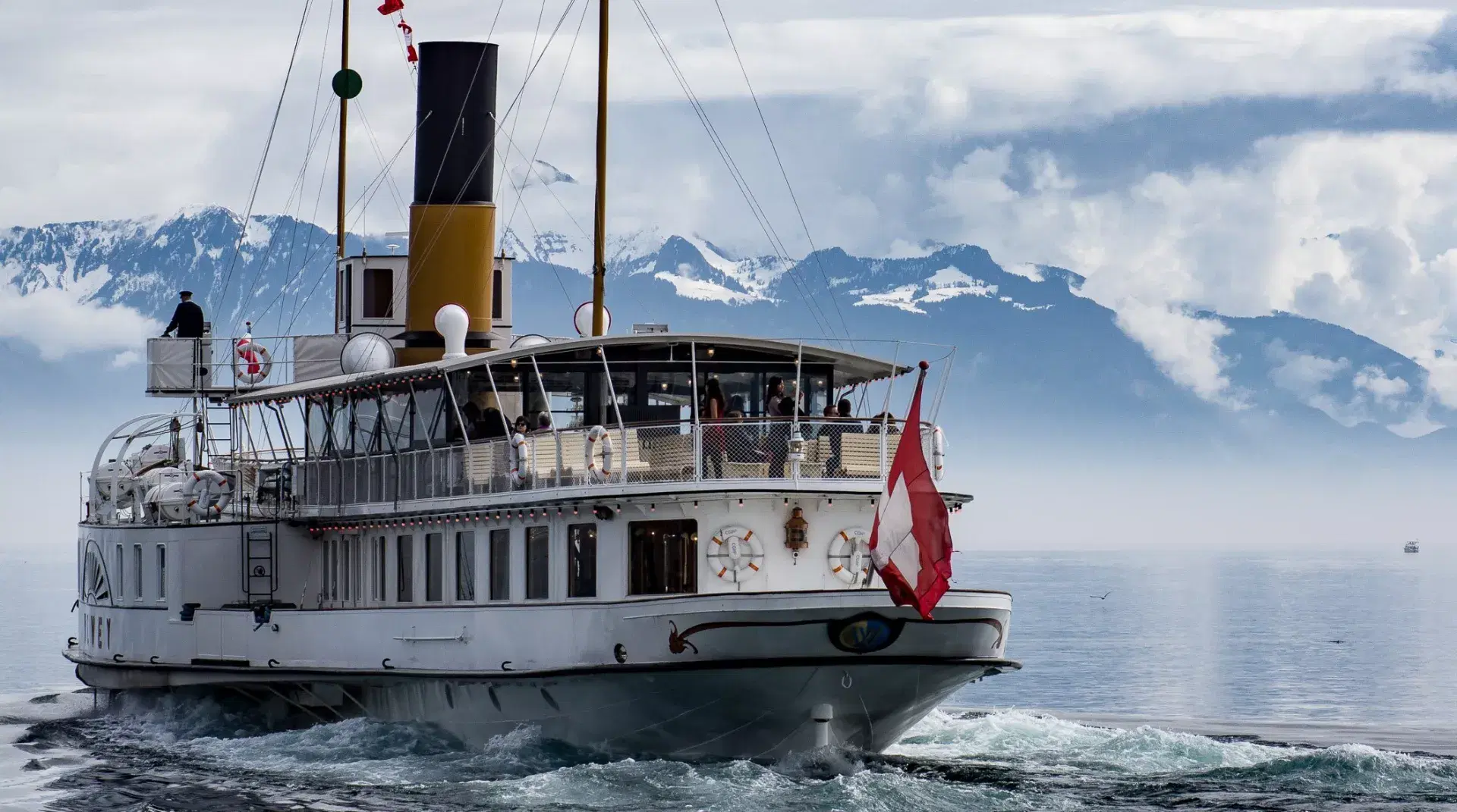 Traditional vessel with Marine Heating Solutions installation on open water