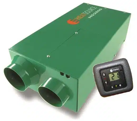 Propex Heatsource HS2800 blown air LPG heater with digital thermostat for boats.