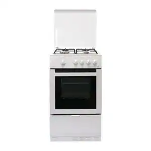 Front view of the Statesman Legacy 50LPG marine gas cooker in white against a plain background.