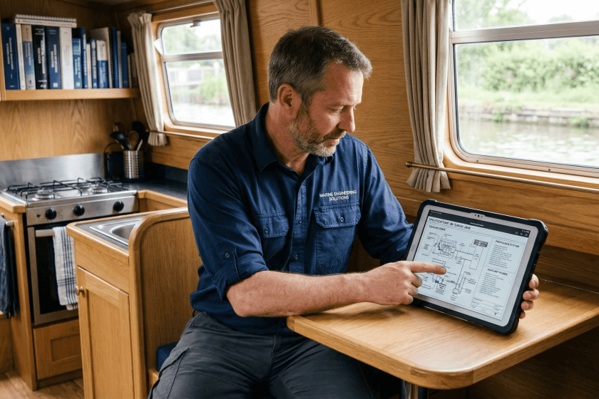 Marine Heating Solutions professional site assessment and formal estimating process for boat owners